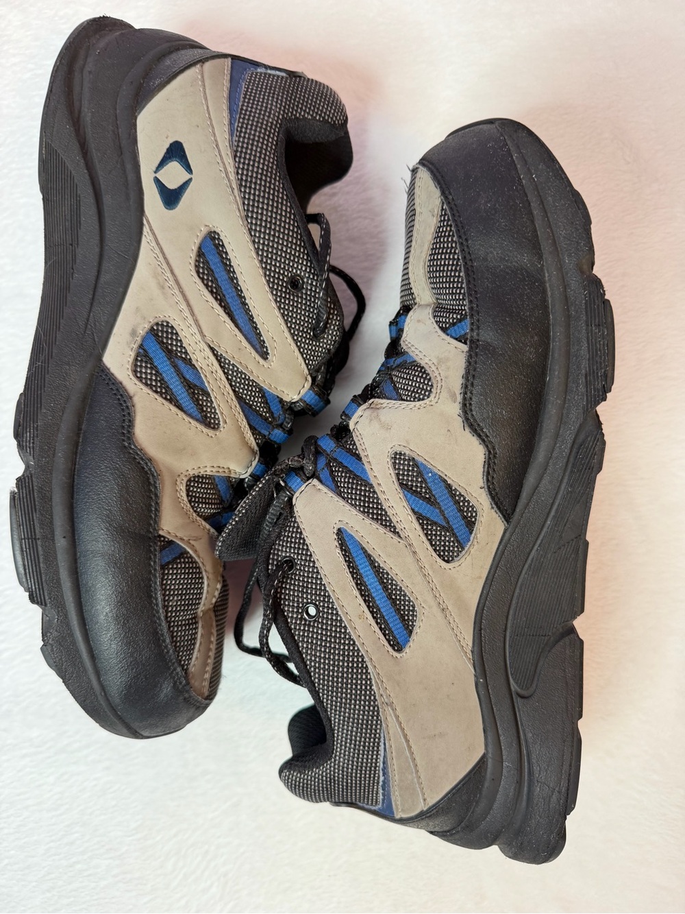 Apex V753 Trail Hiking Walking Shoes Mens US 12 Gray Blue Comfort